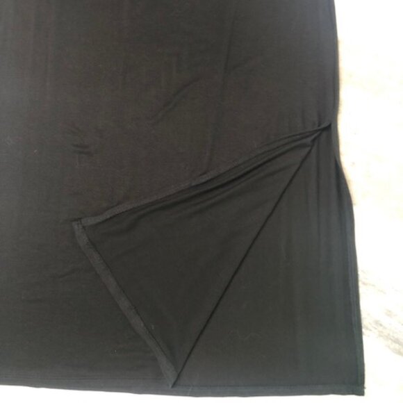 NWT LOFT Lightweight Long Skirt, Two Pockets, Side Slit, Black Size XSP - Picture 5 of 10